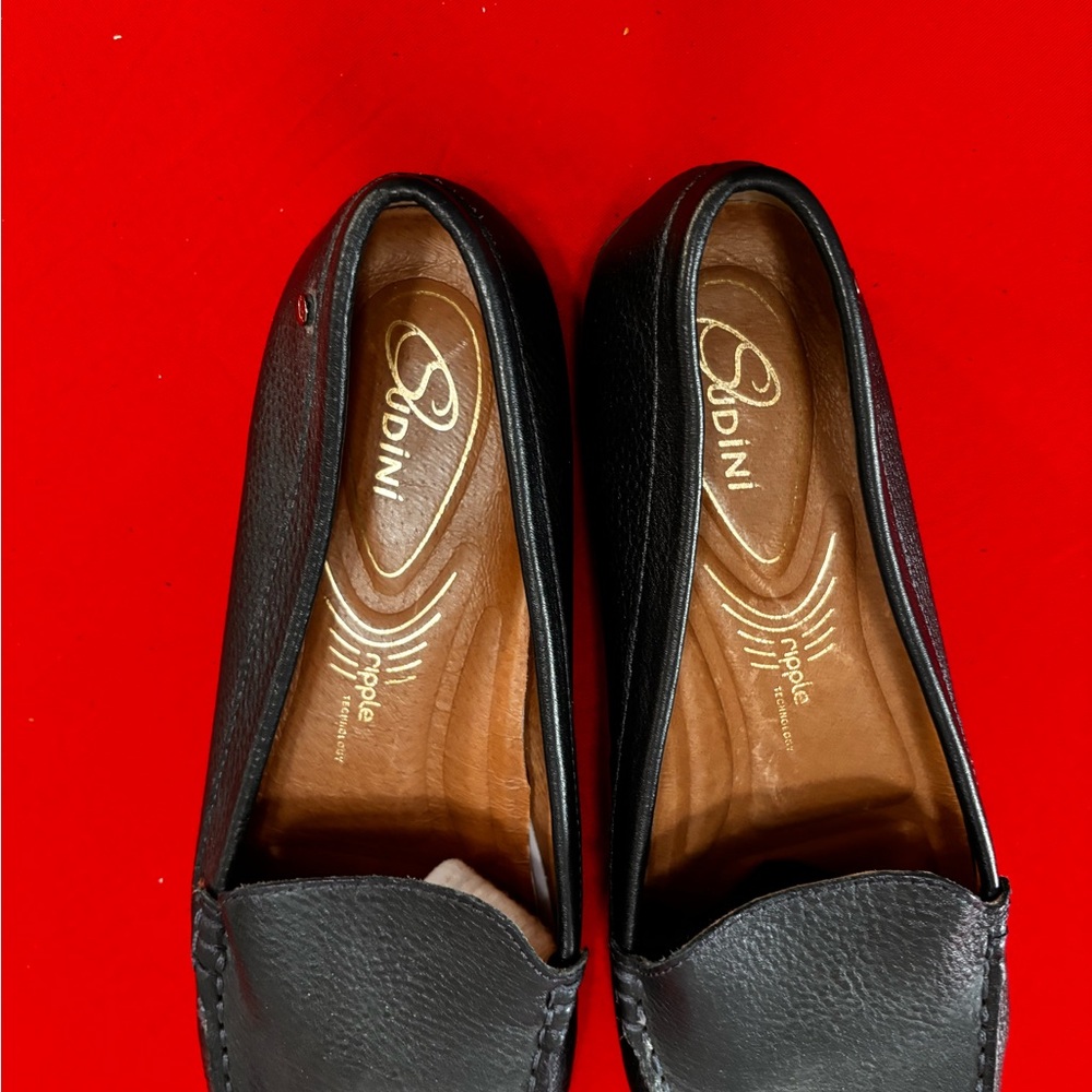 Sudini NavyLeather Loafers size 10 - Picture 2 of 7